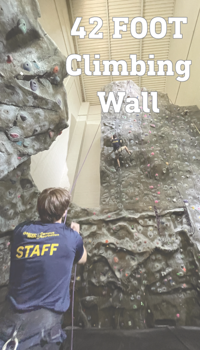 42 foot climbing wall image & text