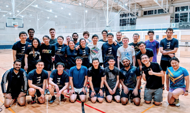 GT badminton team.